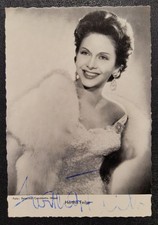 Hertha Feiler Original Autogramm Unterschrift signierte WS Druck Karte