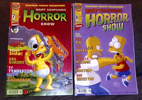 Simpsons horror comics - 2x,