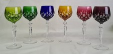 6 Bleikristall Katharinen Hütte - Römer - Weingläser - Mehrfarbig