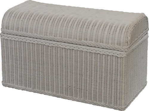 Truhe wäschetruhe aus rattan - truhe,