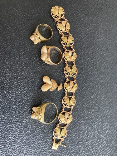 Grandelschmuck 585 gold wenig - ,