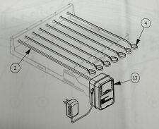 onlyfire Elektrischer Spiessdreher, Edelstahl Drehspieß Aufsatz mit 7 Spießen un