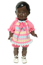 Farbige Schildkröt Puppe Christel ? Schildkrötpuppe 34cm Doll pouppee Puppen REP