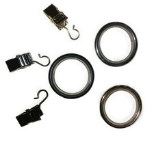 Gardinenringe Rundringe 25x3mm silber/messing/schwarz/chrom - Sets à 20 & 100