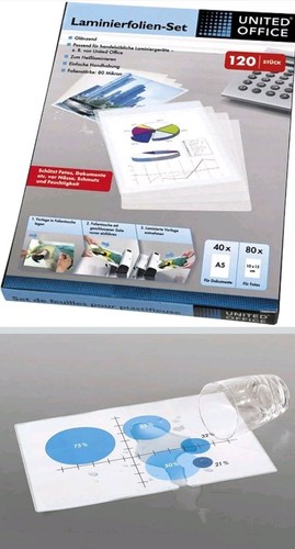 Laminierfolien set mit 120 - mit,