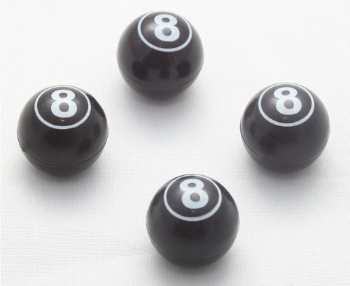 Ball ventilkappen schwarz - 8,