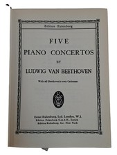 Beethoven Klavierkonzerte 1-5 Noten Partitur Eulenburg Hardcover Englisch