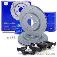 ATE POWERDISC BREMSSCHEIBEN+BELÄGE VORNE FÜR MERCEDES C-KLASSE W202 E-KLASSE 210