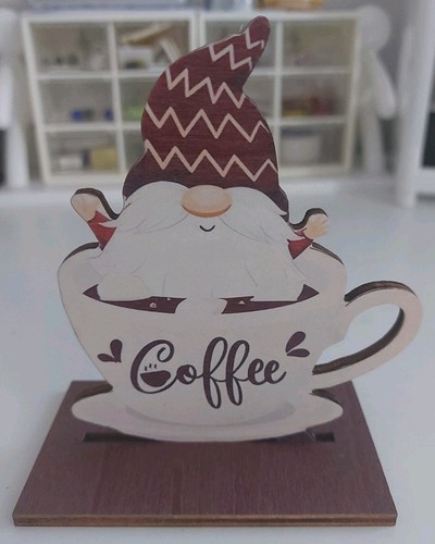 Deko zwerg holz kaffee - zwerg/, kaffee/