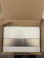 TECE Square WC Betätigungsplatte, Zweimengentechnik, Glas, Weiß