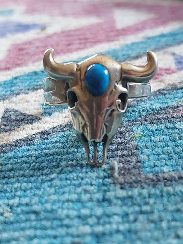 Navajo sterling türkis bison - sterling,