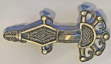 Silber Fibel  Brosche