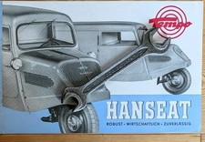 Prospekt 'Tempo Hanseat', Vidal  und Sohn, Hamburg Harburg, Original 50er Jahre