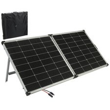 revolt Faltbares Solarpanel mit monokristallinen Zellen, 240 Watt, silber