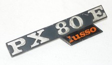 Vespa PX 80 E lusso - Emblem Schriftzug für Seitenhaube Backe Rahmen Piaggio
