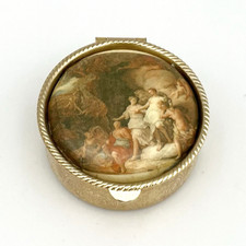 Vintage Pillendose Schmuckbox