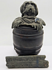 27156/ Altes Tintenfass Hund