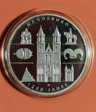 Silbermünze 1200 Jahre Magdeburg 2005 Spiegelglanz PP 10€ Geschenk