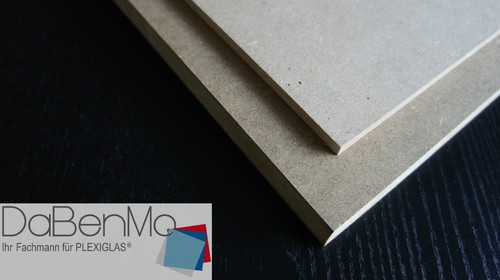 16mm mdf braun - (48,80/m²),