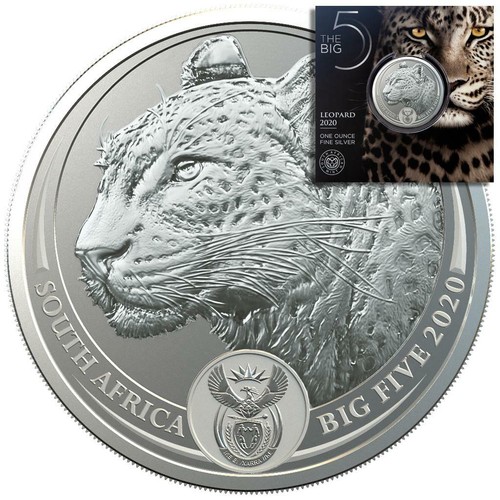 Silbermünze big five leopard - silbermünze,