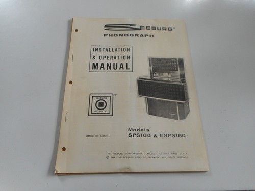 Englisches manual für seeburg - englisches,