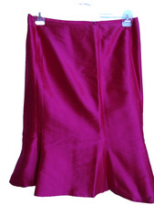 Vera Mont Wunderschöne Festliche Rock Gr 44 Lila 100%Seide