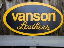 VANSON LEATHERS Werbeschild - USA