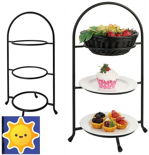 Etagere stöckig schwarz - 3,
