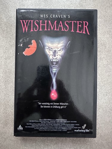 Wes cravens wishmaster vhs - wes,