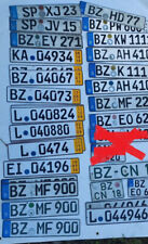 matrícula alemana deutsche Nummerschilder KFZ Kennzeichen