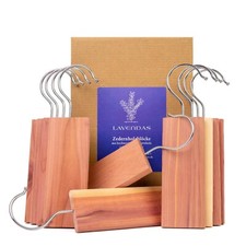 Lavendas 10er-Set Zedernholz Blöcke Mottenschutz für Kleiderschrank Schrankduft