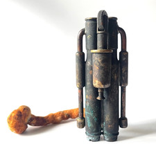 Superschön handmade aus Patronenhülse Benzinfeuerzeug 3-tlg. 2x Benzin 1x Lunte