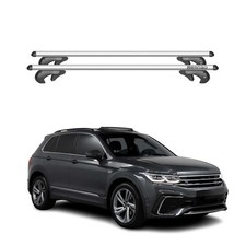 Menabo Dachträger für VW Tiguan II R-Line 2016-2024 90kg Alu Silber 2x