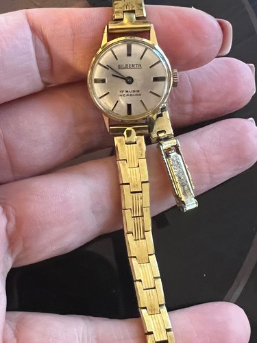 Vintage silberta damenuhr - vintage,