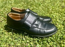 Kinder Klett Festliche Halbschuhe Jungen Anzug Schuhe Hochzeit Taufe Schwarz 36