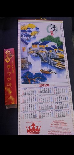 Chinesischer wandkalender - chinesischer,
