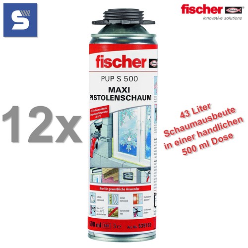 12x fischer pistolenschaum pup - 12x,
