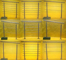 Edelstahl Geländer Handlauf Treppengeländer Balkongeländer V2A Treppe Bausatz