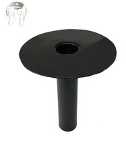 Flachdachablauf DN 70 + Laubfang, Bitumen-Flansch, Dachgully, Einlauf, DN 75