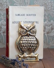 6 X Buchstützen Eulen Messing Massiv  NP 179,90 EUR