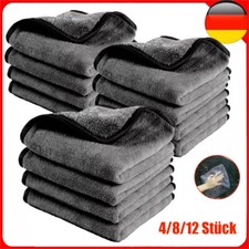 4/8/12X Auto 1200GSM Mikrofasertuch Poliertuch Trockentuch 40x40cm Microfaser DE