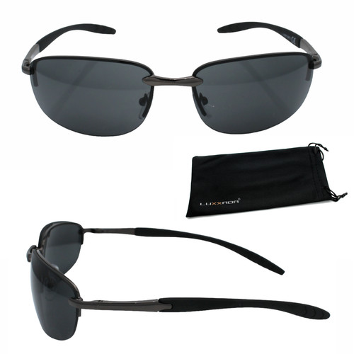 Sportliche metall sonnenbrille - sportliche,