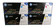4 Original Toner HP Color Laserjet 2600 2605 CM1015 CM1017 / 124A Q6000A- Q6003A