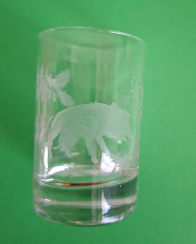 Vintage schnapsglas mit - vintage,