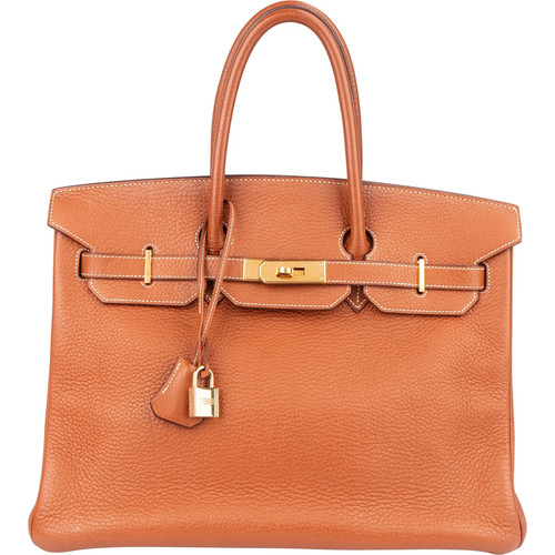 Hermès brun fjord leather - brun,