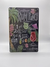 Blechschild Cocktail Rum Punch