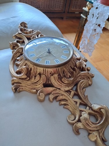 Vintage barock wanduhr gold - barock,