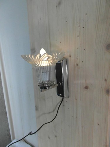 Wandlampe chrom lederoptik - wandlampe,