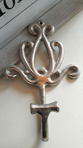 Wandhaken vintage silber - wandhaken,