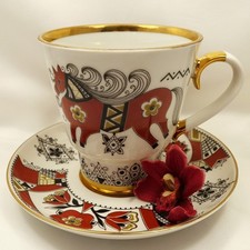 Lomonosov Porzellan Tasse &
